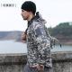 Shark skin soft shell mens sport camouflage suit