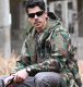 Shark skin soft shell mens sport camouflage suit