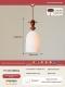 Baz Retro-Style Niche Original Solid Wood And Ceramic Pendant Light
