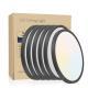 6PK 12 Inch Dimmable LED Flush Mount Ceiling Light, 2700K-6500K Adjustable,24W 2880LM Modern Ultra Thin Flat Round Fixtures For Low Ceiling Bedroom Kitchen Hallway Basement Closet, Black