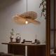 Retro Woven Rattan And Hemp Rope Handmade Pendant Light For The Living Room