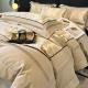 Light Luxury High-grade Yarn-dyed Four-piece Jacquard Beddings