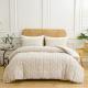 European And American Supplies Cut Flower Tufted Plain Quilt Set