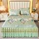Sleeping Mat Viscose Fiber Mat Bed Skirt Three-piece Set Home