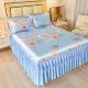 Sleeping Mat Viscose Fiber Mat Bed Skirt Three-piece Set Home