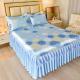 Sleeping Mat Viscose Fiber Mat Bed Skirt Three-piece Set Home