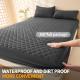 PTU Waterproof Cotton Fitted Sheet Moisture-proof Anti-dirty Bedspread