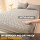 PTU Waterproof Cotton Fitted Sheet Moisture-proof Anti-dirty Bedspread