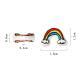 Ornament Accessories Ceramic Rainbow Scattered Beads Handicraft DIY Material