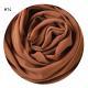 Solid Color Pearl Chiffon Scarf Head Covering Monochrome