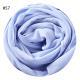 Solid Color Pearl Chiffon Scarf Head Covering Monochrome