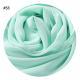 Solid Color Pearl Chiffon Scarf Head Covering Monochrome