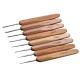 Bamboo Handle Metal Head Crochet Hook