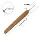 Bamboo Handle Metal Head Crochet Hook