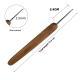 Bamboo Handle Metal Head Crochet Hook