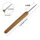 Bamboo Handle Metal Head Crochet Hook