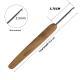 Bamboo Handle Metal Head Crochet Hook