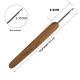 Bamboo Handle Metal Head Crochet Hook