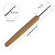 Bamboo Handle Metal Head Crochet Hook