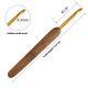 Bamboo Handle Metal Head Crochet Hook