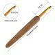 Bamboo Handle Metal Head Crochet Hook