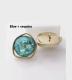 Gold Irregular Heterosexual Natural Shell Buttons