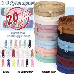 No 3 Is Wearing 4.5 M Solid Color Nylon Zipper Suit Bags Ornament Available