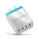 USB Charger Quick Charge 3.0 4 Phone Adapter For Tablet Portable Wall Mobile Charger Fast Charger - EU / Red / Q1pc