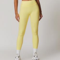 Sanding Tight High Waist Yoga Pants Belly Contracting Hip Raise Fitness Pants