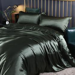 solid-color-double-sided-silk-four-piece-set-silkworm-silk-satin-bed-sheet-quilt-cover