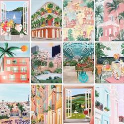 Digital Oil Painting Color Filling Decoration