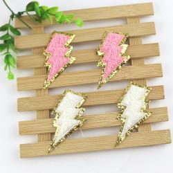 Towel Embroidery Lightning Embroidered Cloth Stickers DIY