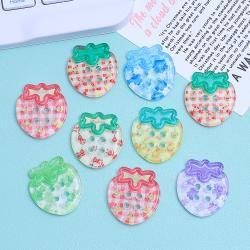 cartoon-transparent-buttons-handmade-cream-glue-accessories-resin-ornament