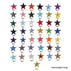 Emboridery Label Colorful Five-pointed Star Clothing Accessories Handmade Diy Decoration